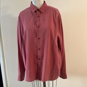 Zara Coral Relaxed Fit Shirt
